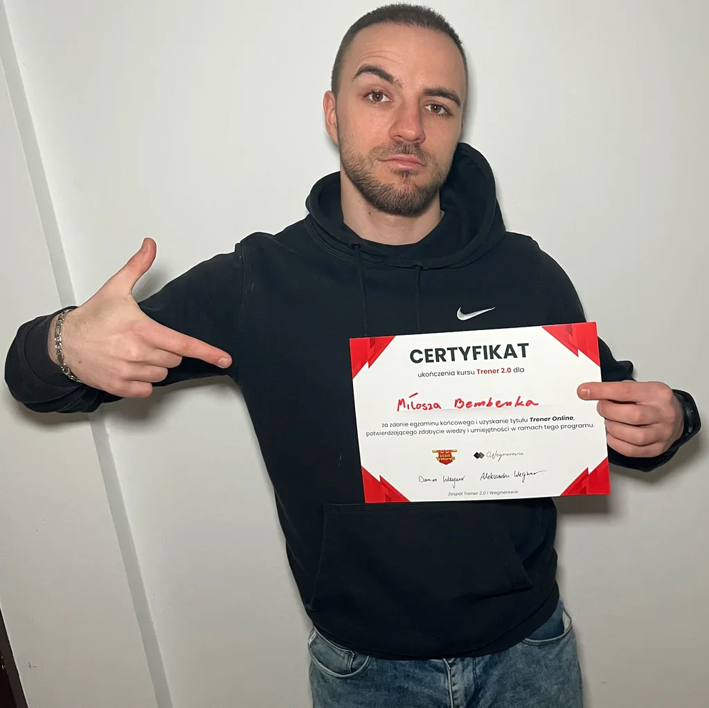 Oficjalny Certyfikat Trener 2.0 - Wzór 5